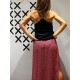 Vestido LONG RING Black/Leaf