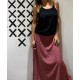 Vestido LONG RING Black/Leaf
