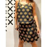 Vestido LINDA Black/Orange