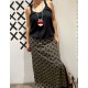 Falda Long PT  Grana/kaki