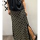 Falda Long PT  Grana/kaki