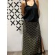 Falda Long PT  Grana/kaki