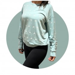 Jersey LILLY Soft Birds turquesa