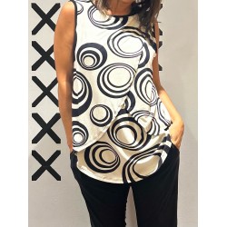 Top UPSIDE Black/White