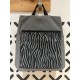 Mochila BRUO Zebra Gris