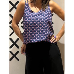 Top ZONG Navy-Pink