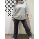 Pantalón BOMB print gris