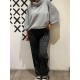 Pantalón BOMB print gris
