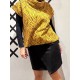 Chaleco OT hojas ocre