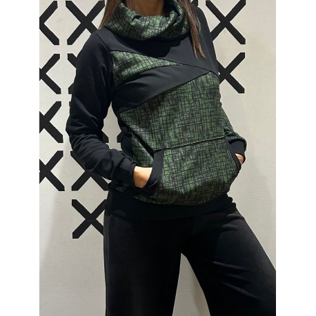 Sudadera PARIS sin CAPUCHA VERDE