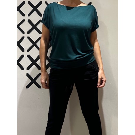 Camiseta OPEN Verde botella