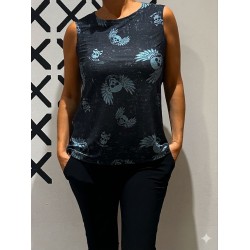 Top DOMORU Grunge Azul