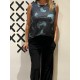 Top DOMORU Grunge Azul