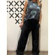 Top DOMORU Grunge Azul