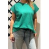 Camiseta  LILLY (COTTON) verde pájaro