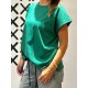 Camiseta  LILLY (COTTON) verde pájaro