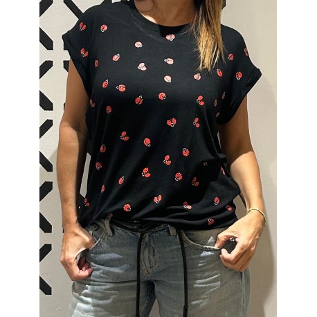 Camiseta  LILLY (SOFT)  Black Ladybug