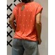 Camiseta  LILLY (SOFT)  Coral Rombos