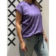 Camiseta  LILLY (SOFT)  Lila Leaves