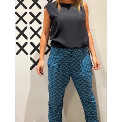 Pantalón BUTTON Blue