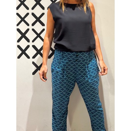 Pantalón BUTTON Blue