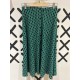 Falda MIDI Button Green