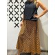 Falda MIDI Button Mostaza