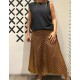 Falda MIDI Button Mostaza