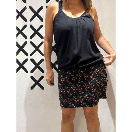 Vestido Y Tropical Black