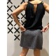 Vestido Doble V Black/Grey
