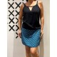 Vestido Doble V Black/Blue