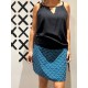 Vestido Doble V Black/Blue
