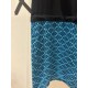Vestido Doble V Black/Blue