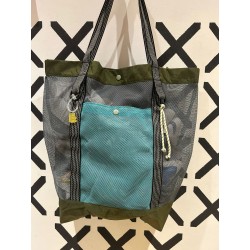 Bolso MESH TOTE  Kaki/Grey/Blue