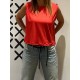 Top OPENBACK Red