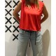 Top OPENBACK Red