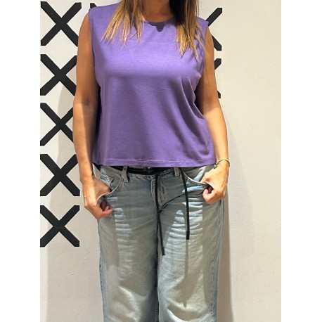 Top OPENBACK Lila