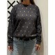 Jersey LILLO Leaves Grey (cotton)