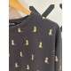 Jersey LILLO Cat Grey (cotton)